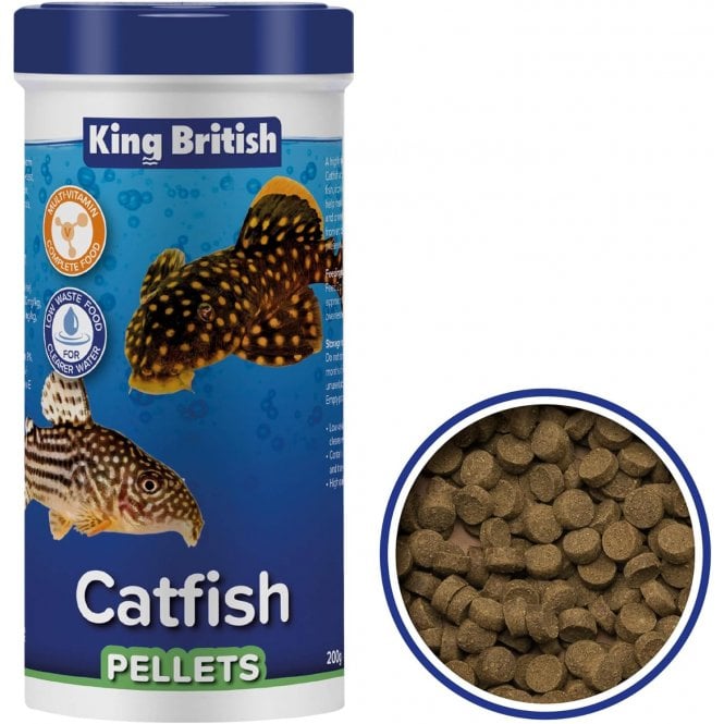 King British Catfish Pellets Sinking Aquarium Fish Food 200g