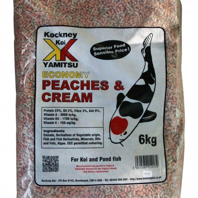 Kockney Koi Yamitsu Economy Peaches and Cream 6kg