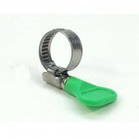 Green Handle Stainless Steel Flexible Hose Pipe Clip