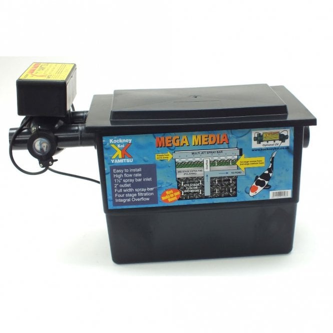 Kockney Koi Yamitsu Mega Pond Filter With 11 Watt UV Black Box Pond Filter