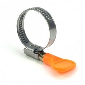 Orange Handle Stainless Steel Flexible Hose Pipe Clip
