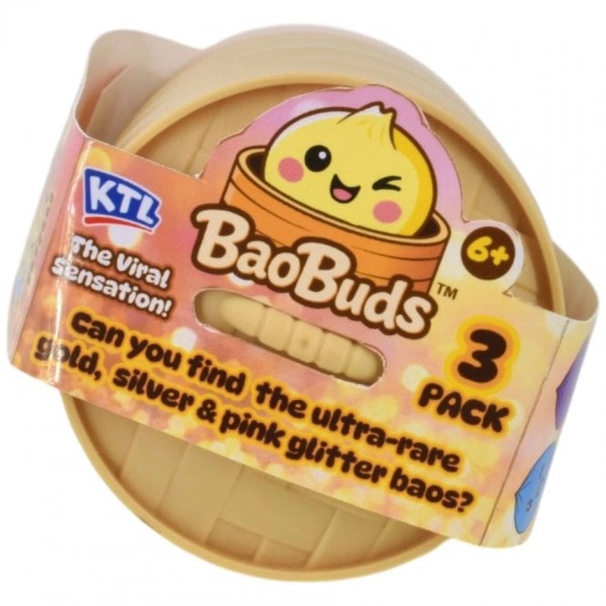 KTL Toys Mini Stackable Squishy Bao Bun 3-Pack Toy Assortment.