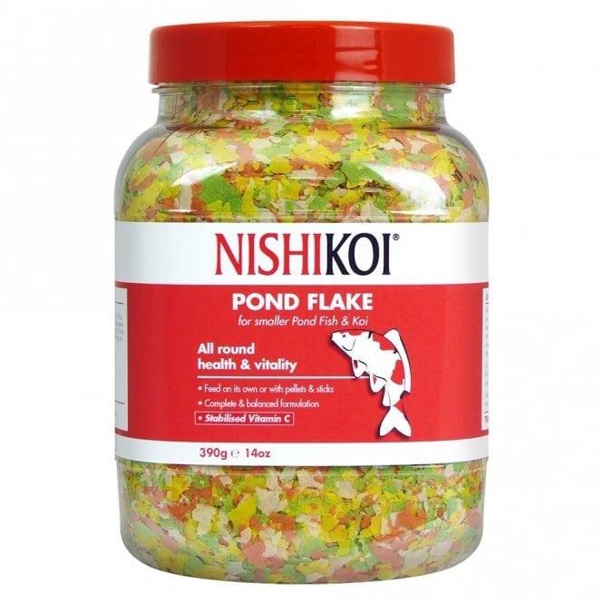 Nishikoi Fish Pond Flake Goldfish & Koi Floating Flakes 390g