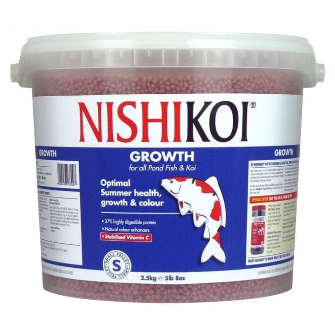 Nishikoi Growth Koi Fish Pond Food Floating Pellet 2.5KG