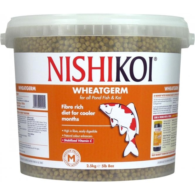 Nishikoi Wheatgerm Pellet Floating Koi Goldfish Winter Pond Fish Food 2.5KG