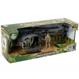  World Peacekeepers Combat Helicopter With Military Figures & Accessories
