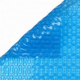 Blue 400 Geobubble Solar Cover Retangular Frame Swimming Pool 4m x 2m