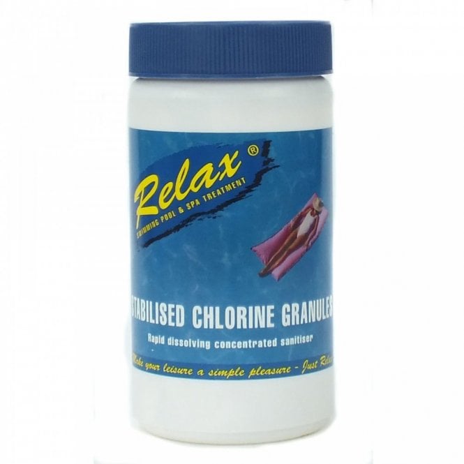 Relax 1Kg Stabilised Spa or Swimming Pool Chlorine Granules
