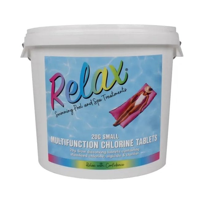 Relax 5Kg Small 20g Multifunction 3 In 1 Swimming Pool Chlorine Tablets