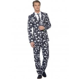 Men's Skull Suit Stand Out Suits Size Medium 