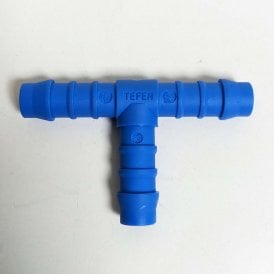 10mm T Piece Pond Hose Joiner Plastic Barbed Flexi Pipe Fitting