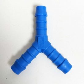 10mm Y Piece Pond Hose Joiner Plastic Barbed Flexi Pipe Fitting