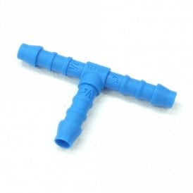 6mm T Piece Pond Hose Joiner Plastic Barbed Flexi Pipe Fitting
