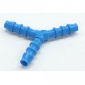 6mm Y Piece Pond Hose Joiner Plastic Barbed Flexi Pipe Fitting