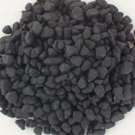 Aquarium Black Coloured Gravel Substrate Stones