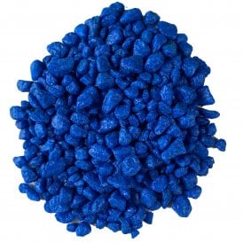 Aquarium Blue Coloured  Harlequin Gravel Substrate Stones