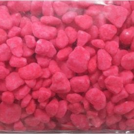Aquarium Fluro Pink Coloured Gravel Substrate Stones