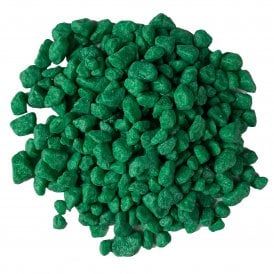  Aquarium Green Coloured  Harlequin Gravel Substrate Stones