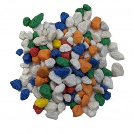  Aquarium Rainbow Coloured  Harlequin Gravel Substrate Stones