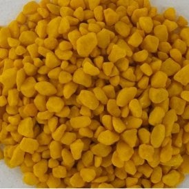 Aquarium Yellow Coloured Gravel Substrate Stones